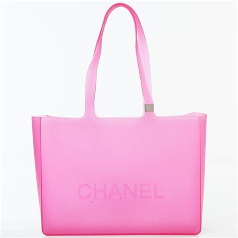 chanel jelly rubber tote.